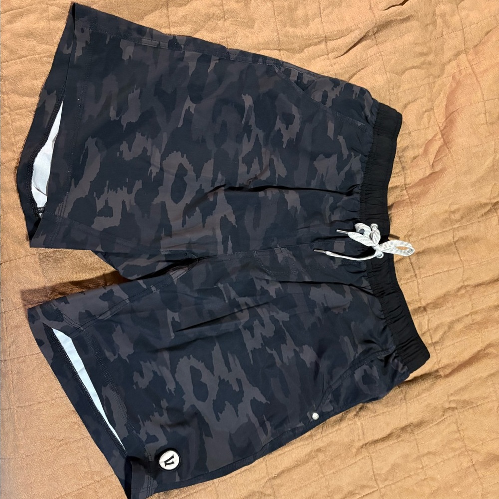 Black Camo Swim Shorts